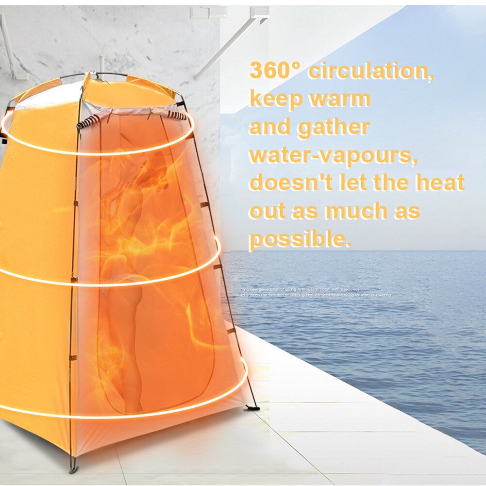 Cheap Goat Tents Outdoor Camping Tent Portable Shower Bath Tents Changing Fitting Room Rainproof Shelter Beach Mountain Toilet   